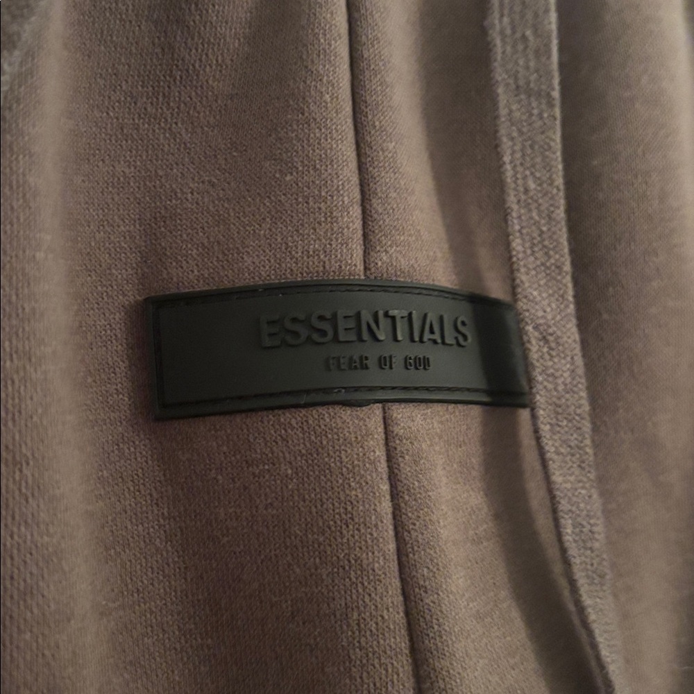 Essentials | S | Fear of God Essentials Taupe Track Pants - Picture 6 of 9